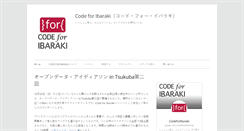 Desktop Screenshot of codeforibaraki.org
